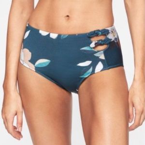 Athleta Aqualuxe Floradora Knot High Waist Bottom
